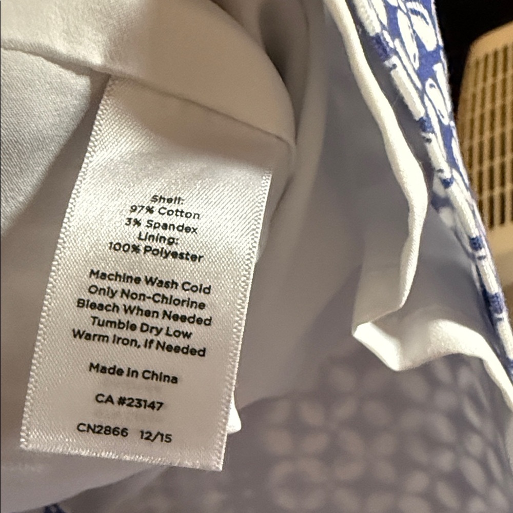 Talbots Blue and White Mini Skirt - Picture 3 of 3